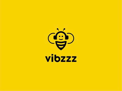 Streaming Music Startup (Daily Logo Challenge #9) bee dailylogochallenge logo music