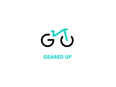GEARED UP - Bicycle Shop Logo (Daily Logo Challenge #24) bicycle dailylogochallenge geared up logo