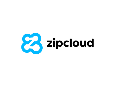 ZIPCLOUD - Cloud Computing Logo (Daily Logo Challenge #14) cloud dailylogochallenge logo zip zipcloud