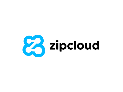 ZIPCLOUD - Cloud Computing Logo (Daily Logo Challenge #14)