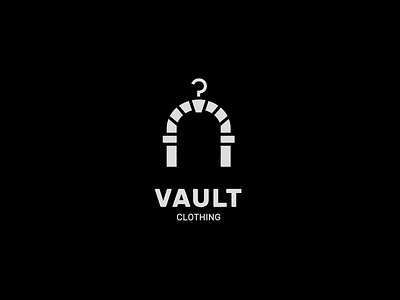 VAULT - Hip Clothing Brand Logo (Daily Logo Challenge #28) clothing dailylogochallenge logo vault