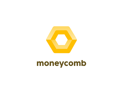 Moneycomb comb honey honeycomb logo money