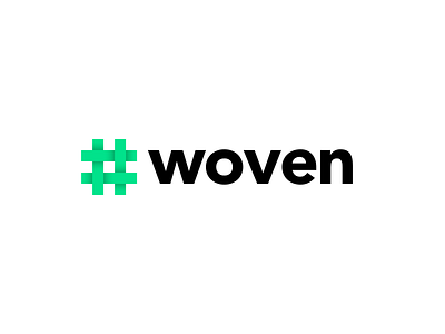 WOVEN - Social Media Logo (Daily Logo Challenge #34) dailylogochallenge logo socialmedia woven