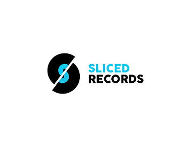 SLICED RECORDS - Record Label Logo II (Daily Logo Challenge #36) dailylogochallenge logo record label sliced sliced records