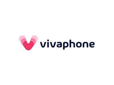 VIVAPHONE - Cellphone Carrier Logo (Daily Logo Challenge #48) cellphone carrier dailylogochallenge logo phone vivaphone