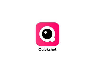 QUICKSHOT - Camera App Logo (Daily Logo Challenge #40) app camera dailylogochallenge logo quickshot