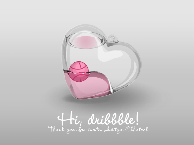 salute! dribbble heart key ring water