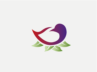 Bird bird brand gradient leaves logo logo design vector