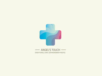 Cross color logo medical vector