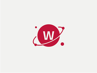 W. brand icon identity line logo logotype vector