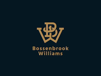 B.W.D classic emblem icon law letter letters logo mark monogram