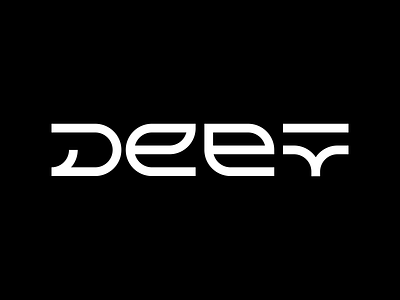 DEEV modern logo bw lettering logo minimalist simple