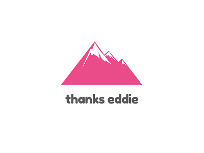Sup dribbble debuts eddie hello lobanovskiy logo mountains pink summit thanks welcome