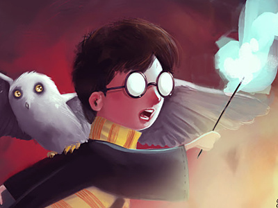 HP glasses harry potter magician owl spell