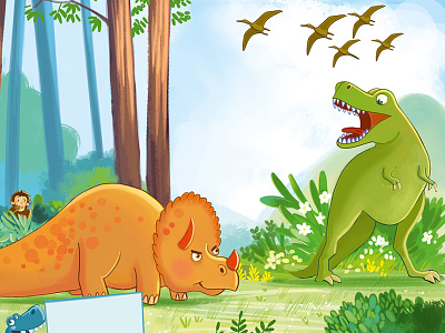 Dinosaurs dinosaurs educational illustration
