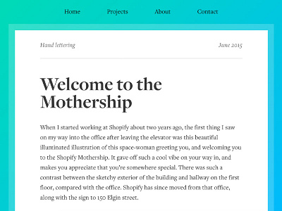 Blog Design blog blog design css html longform typography post redesign typography web web design