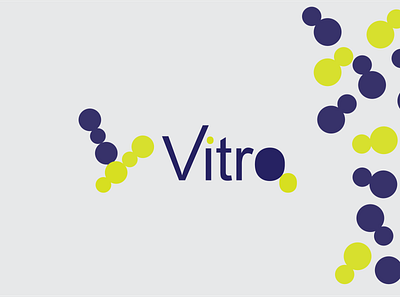 Vitro Logo Design biotech branding cloud design fintech graphic design illustration logo logodesign saas visualdesign