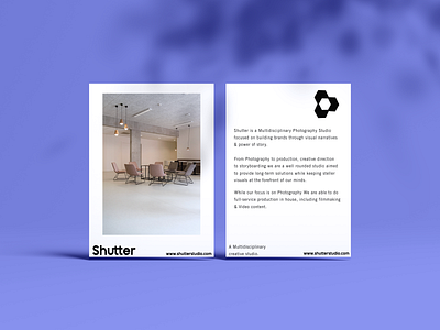 Shutter- Logo Design For a Multidisciplinary Studio