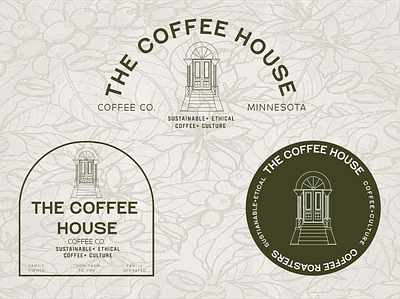 The Coffee House- Logo 3d animation branding design graphic design illustration logo logodesign minimalist modern motion graphics typography ui vector