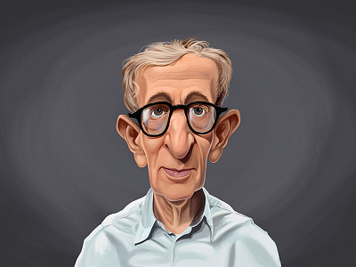 Celebrity Sunday - Woody Allen actor caricature celebrity cinema director film hollywood movie star woody allen