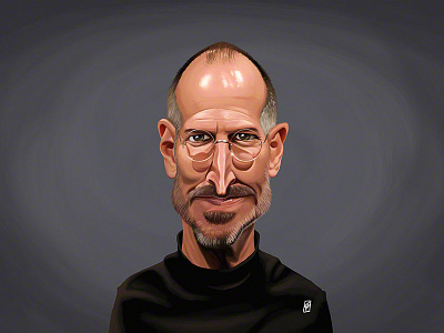 Celebrity Sunday ~ Steve Jobs apple caricature celebrity computer glasses guru macintosh steve jobs technology