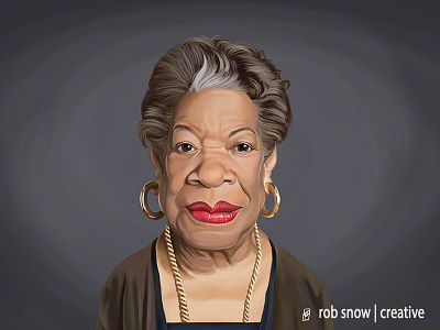 Celebrity Sunday - Maya Angelou american art black caricature celebrity famous maya angelou portrait writer