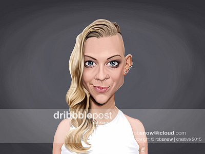 Celebrity Sunday - Natalie Dormer caricature celebrity famous female game of thrones hunger games likeness movies natalie dormer sexy