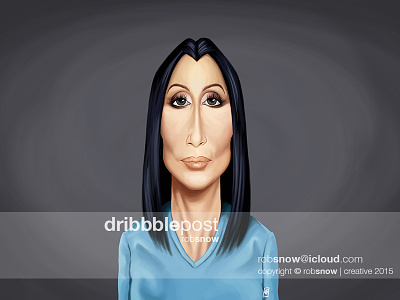 Celebrity Sunday - Cher actress artist caricature celebrity cher female film likeness movies singer tv
