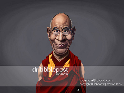 Celebrity Sunday - Dalai Lama buddhism buddhist caricature celebrity dalai lama faith holiness likeness religion tibet
