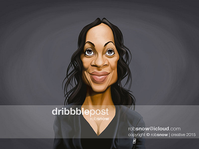 Celebrity Sunday - Rosario Dawson actress black caricature celebrity face female likeness movies rosario dawson