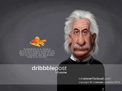 Celebrity Sunday - Albert Einstein albert caricature celebrity digital einstein likeness maths moustache photoshop relativity science wacom