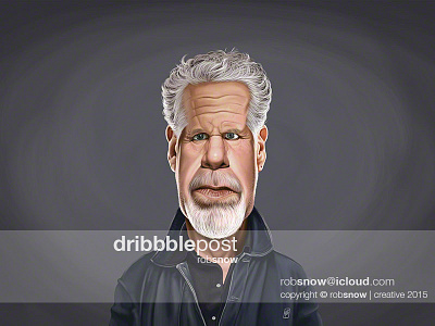Celebrity Sunday - Ron Perlman art bellboy caricature celebrity digital hollywood movies ron perlman