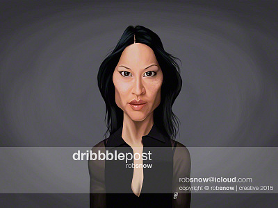 Celebrity Sunday - Lucy Liu actress asian beauty caricature celebrity female lucy liu movies sexy star