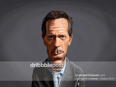Celebrity Sunday - Hugh Laurie actor british caricature celebrity house md hugh laurie likeness movies tv