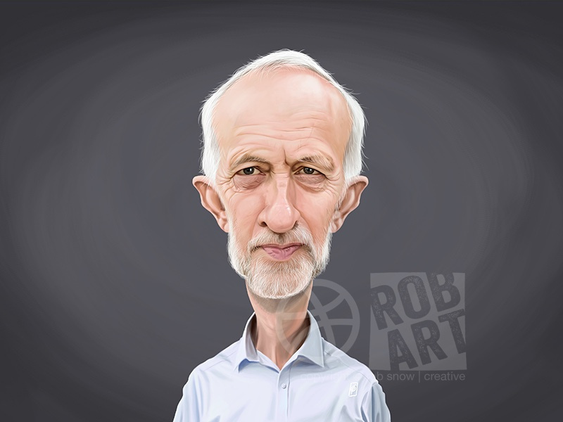 Jeremy Corbyn by Rob Art | illustration on Dribbble