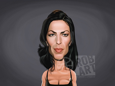 Claudia Black actress caricature celebrity claudia black digital illustration movies portrait scifi