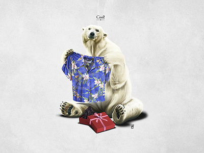 Cool! arctic bear cold environemnt floral fur gift global warming hawaii polar ribbon shirt