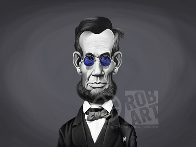 Abraham Lincoln Steampunk abraham lincoln america caricature celebrity illustration photoshop politics portrait president steampunk