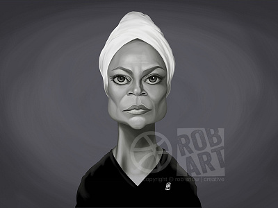 Eartha Kitt actress caricature celebrity cinema eartha kitt face film illustration movies portrait television