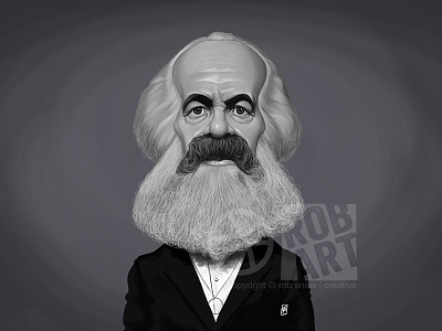 Karl Marx activist beard caricature celebrity communist face illustration karl marx politics revolution russia theories