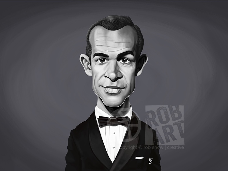 Sean Connery by Rob Art | illustration on Dribbble