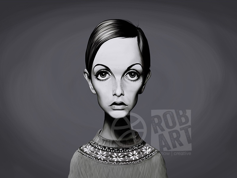 Twiggy by Rob Art | illustration on Dribbble