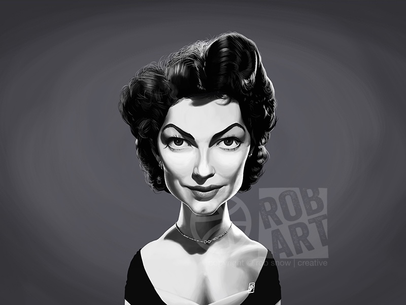 Ava Gardner by Rob Art | illustration on Dribbble