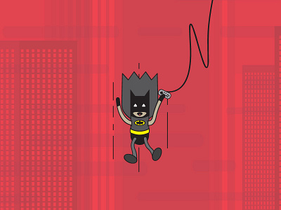 Gamer Batman batman illustration nerdy