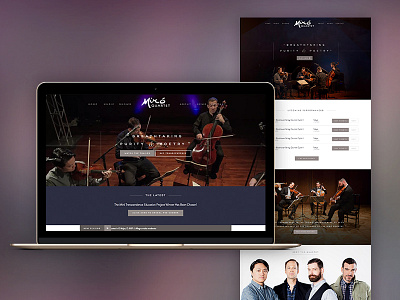 Miro Quartet Site ajax bass cello craft miro music quartet streaming ui ux violin web design