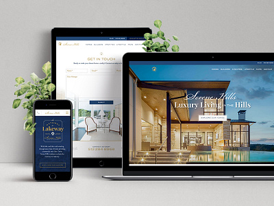 Serene Hills site austin layout luxury homes real estate site website
