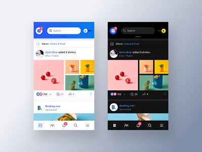 Facebook Dark Mode Concept