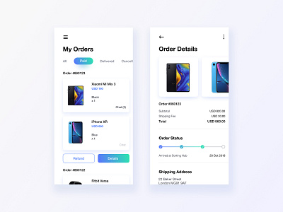 Order Details UI