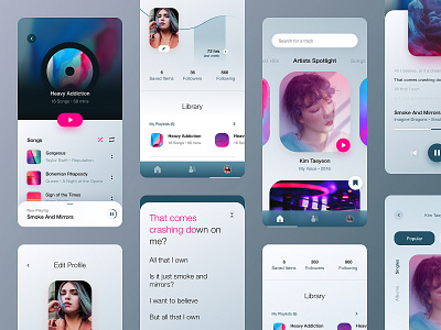 🎵🎶 app clean design interface leftalign leftaligned marketplace minimal ui ux