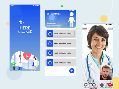 Health design dribble ui ux xd